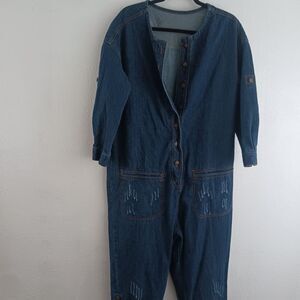 Monthorigin jean blue  overall size  L